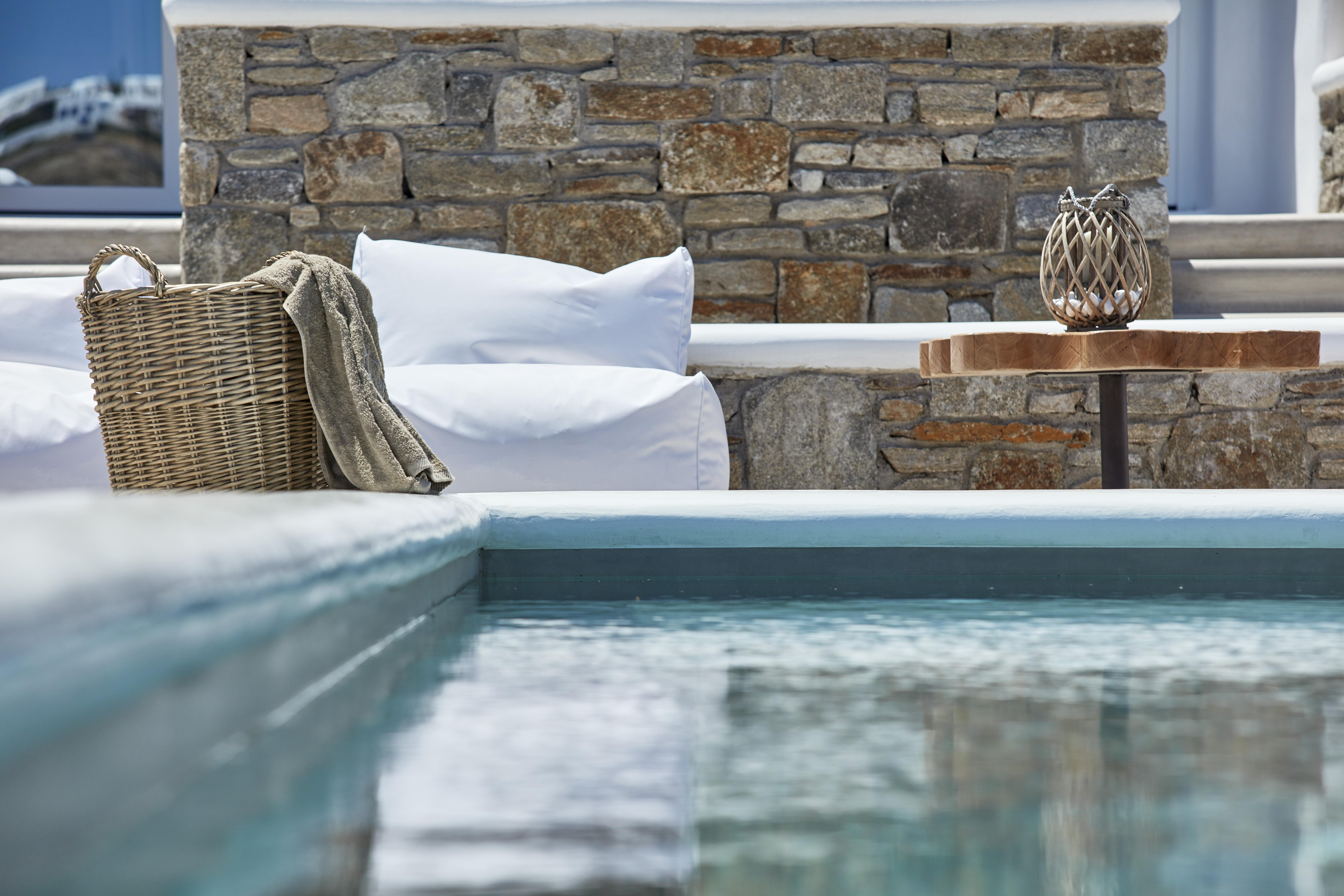 Mykonos Waves Beach House & Suites Ornós Eksteriør bilde