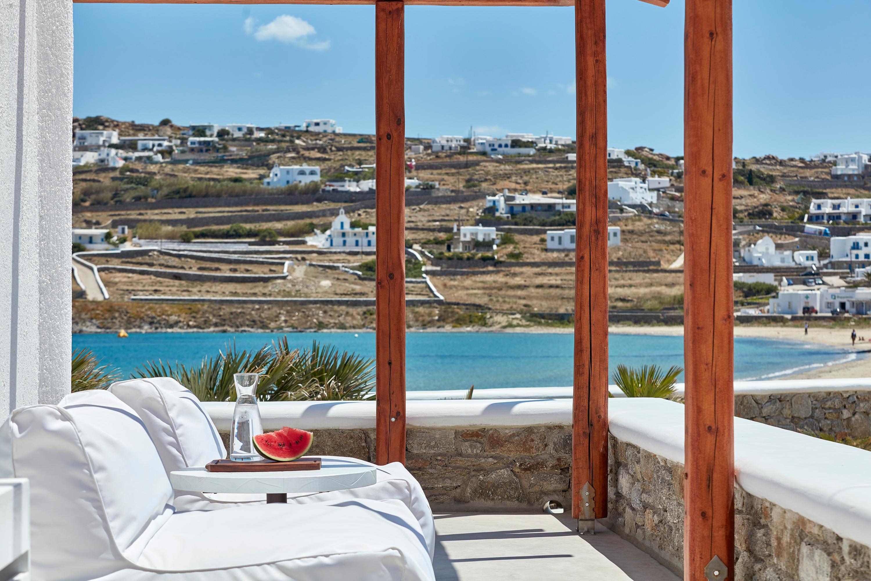 Mykonos Waves Beach House & Suites Ornós Eksteriør bilde