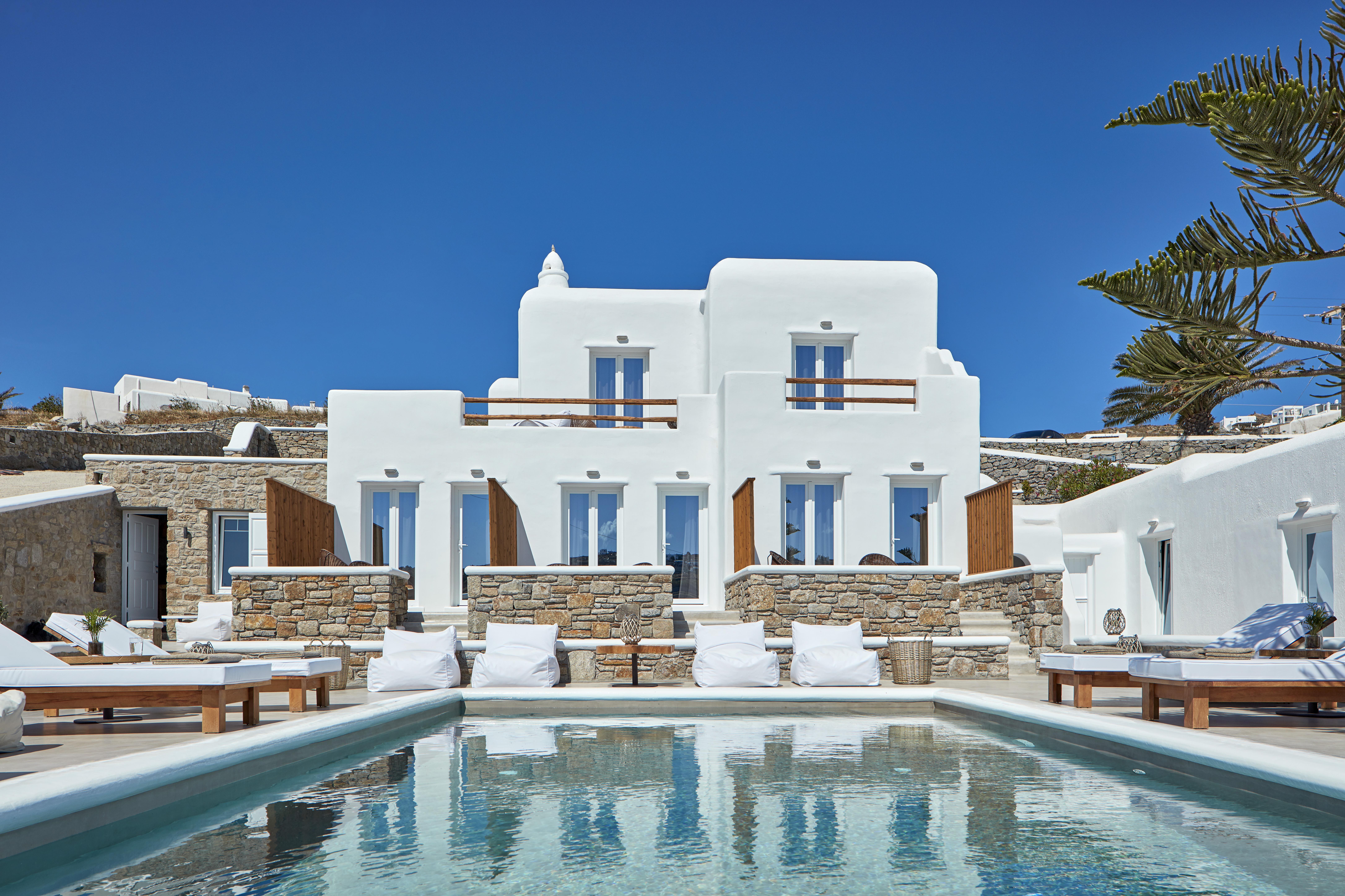 Mykonos Waves Beach House & Suites Ornós Eksteriør bilde