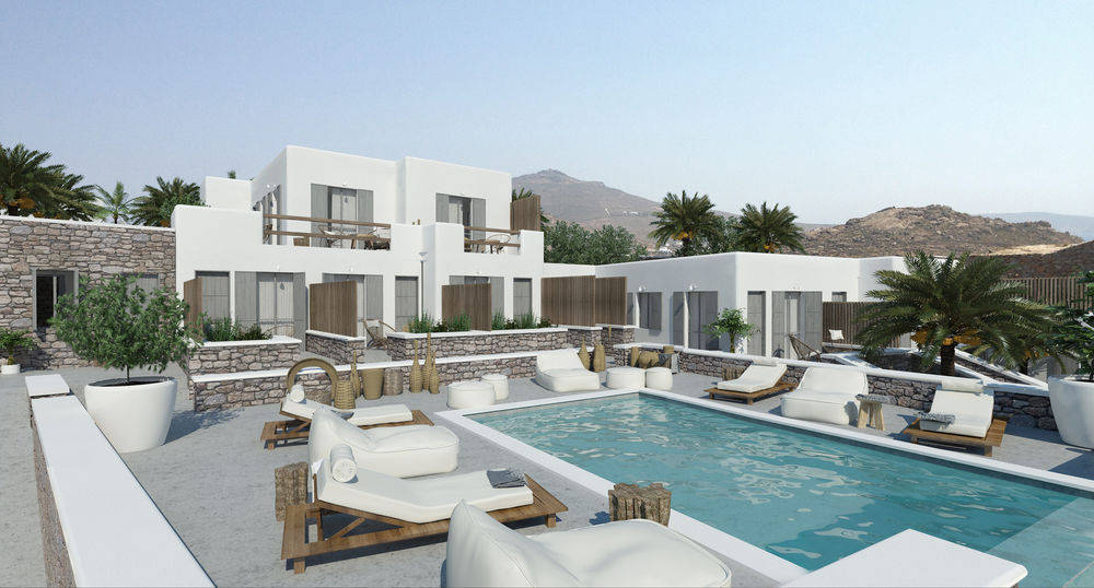 Mykonos Waves Beach House & Suites Ornós Eksteriør bilde