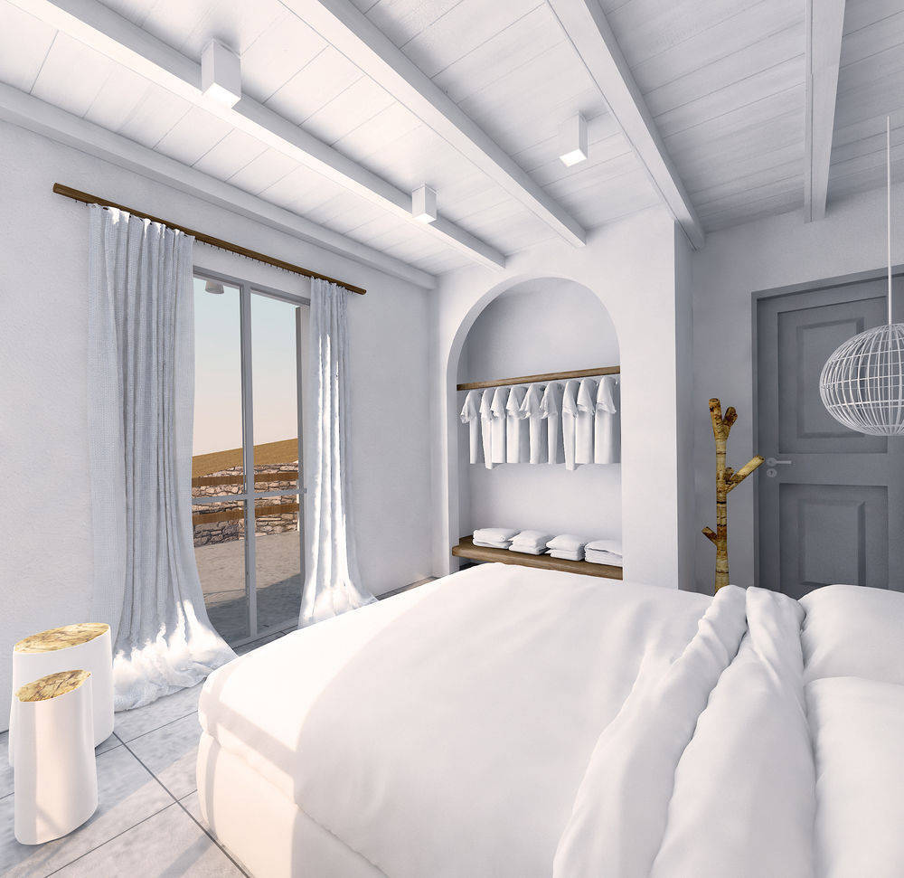 Mykonos Waves Beach House & Suites Ornós Eksteriør bilde