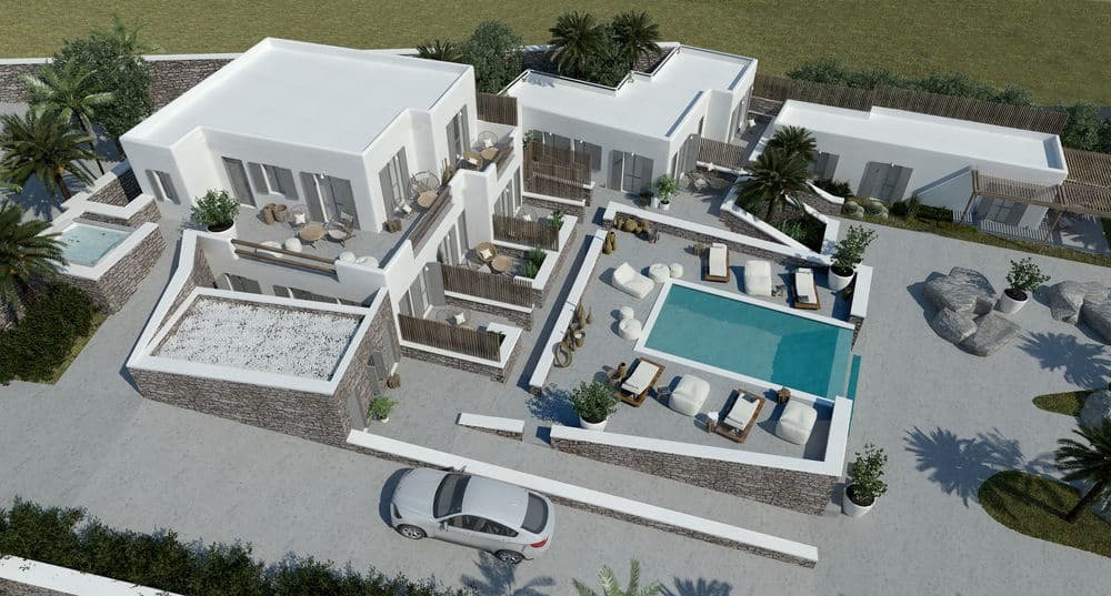 Mykonos Waves Beach House & Suites Ornós Eksteriør bilde